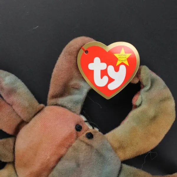 Lot of 2 Ty Teenie Beanies Claude Crab Seamore Seal Used Plush