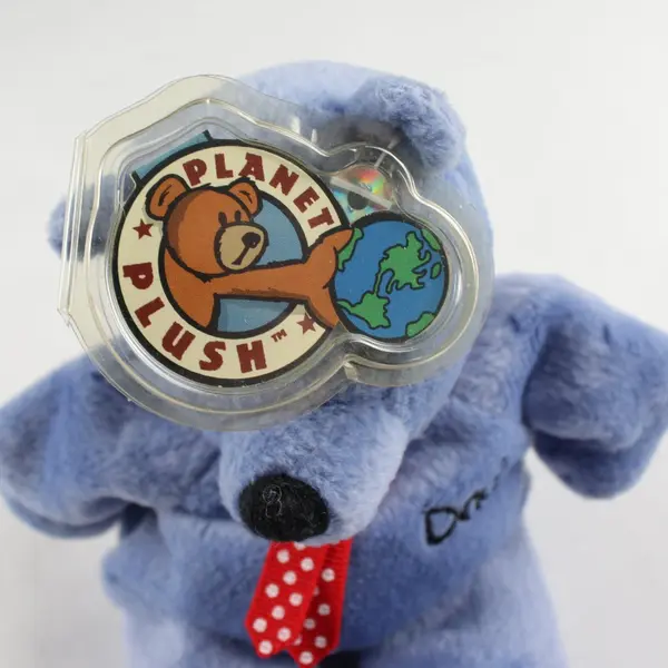 Planet Plush DAD Father's Day Bear Sally Winey 1999 Blue Beanie Plush