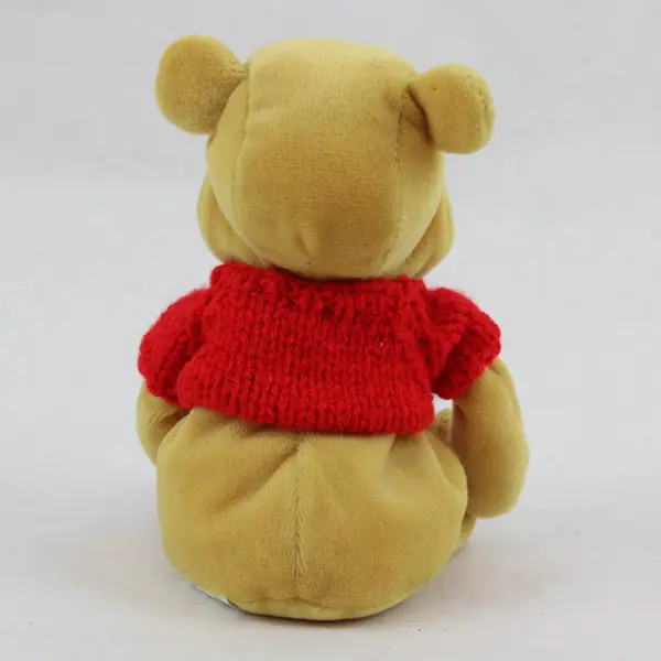 Disney Winnie the Pooh Plush Stuffed Animal Red Sweater