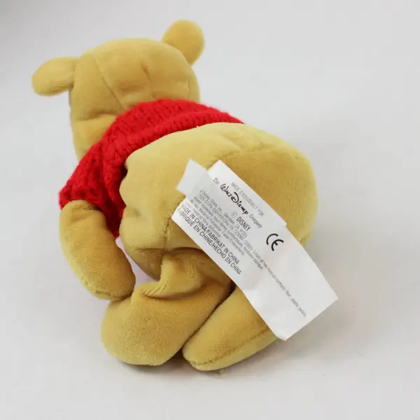 Disney Winnie the Pooh Plush Stuffed Animal Red Sweater