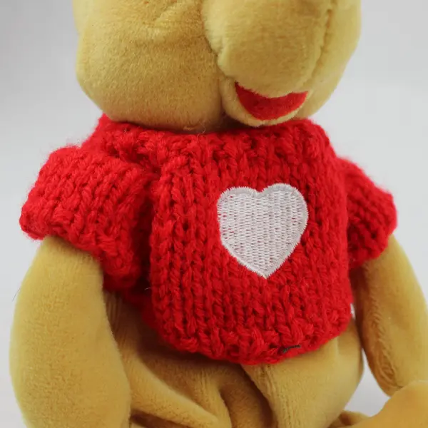 Disney Winnie the Pooh Plush Stuffed Animal Red Sweater