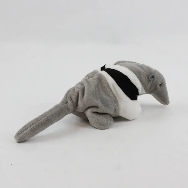 Ty Beanie Baby Ants 1998 Gray Anteater Plush Doll Toy With Tag