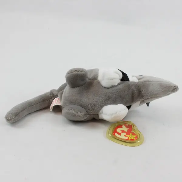Ty Beanie Baby Ants 1998 Gray Anteater Plush Doll Toy With Tag