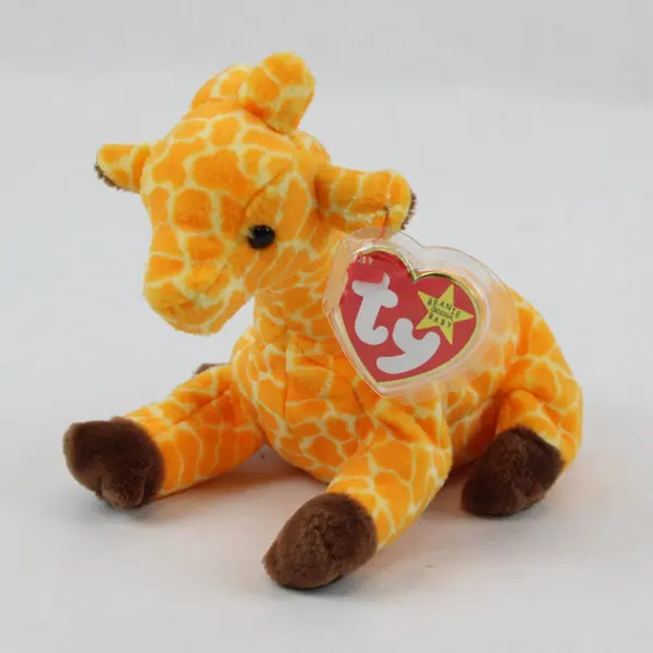 TY Beanie Baby Twigs 1995 Orange Giraffe With Tag Plush Doll Toy