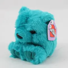 Puffkins Swibco Telly Bear Turquoise Blue Plush Stuffed Animal 4.5"