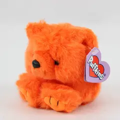 Vintage Puffkins Mango Orange Bear Plush Stuffed Animal Collectible