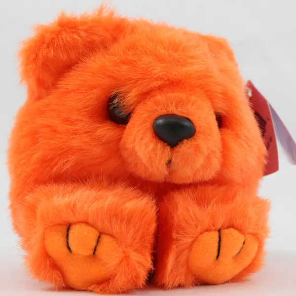 Vintage Puffkins Mango Orange Bear Plush Stuffed Animal Collectible