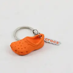 Crocs Clog Keychain Shoe Novelty Gift Realistic Mini Orange Detachable Ring