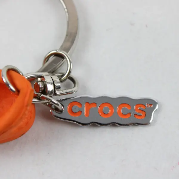 Crocs Clog Keychain Shoe Novelty Gift Realistic Mini Orange Detachable Ring