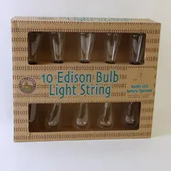 Rocket LED 10 Edison Bulb Light String KF01617-BO Battery Operated