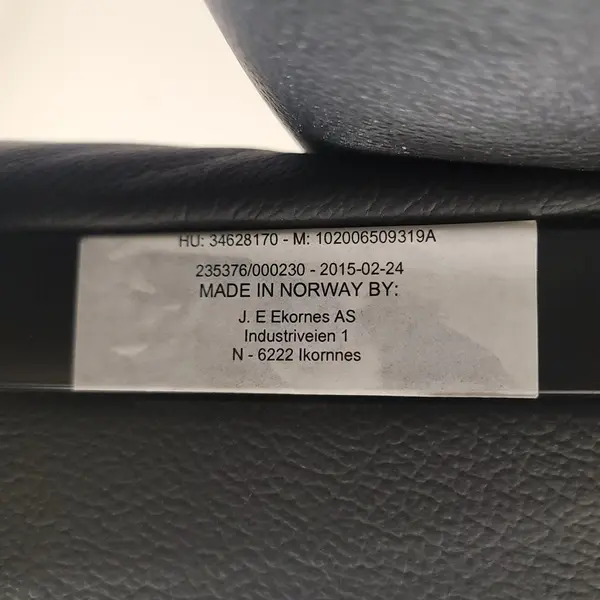 Ekornes Black Leather Swivel Recliner Chair Ottoman Set - Freight/Local Pickup