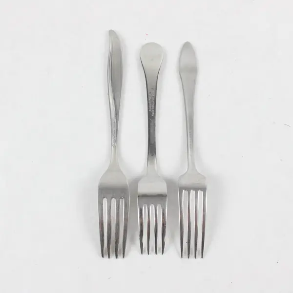 Lot of 3 Mismatched Stainless Steel Dining Dinner Place Forks Flatware