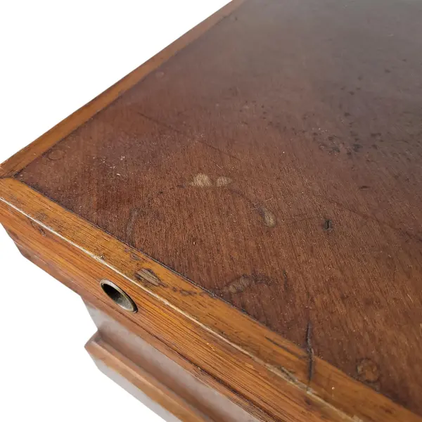 Vtg Wood Instrument Trunk Storage Case Locking Box J.C. Johnson - Local Pickup
