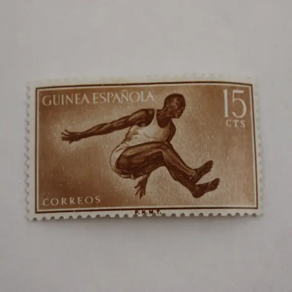 Set Of 4 Spanish Guinea 1958 Sports Stamps Mint Lightly Hinged 