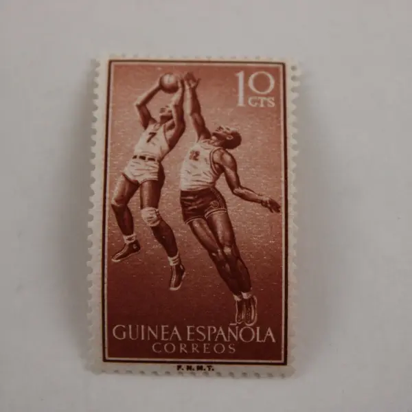 Set Of 4 Spanish Guinea 1958 Sports Stamps Mint Lightly Hinged 