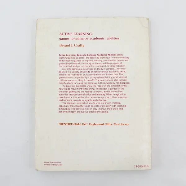 VTG Active Learning Games to Enhance Academic Abilities Bryant J Cratty 1971 PB