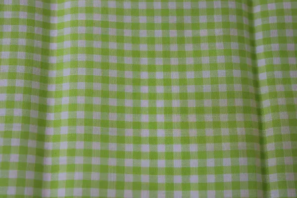 Set of 8 Light Green Gingham Cloth Napkins 15in Square