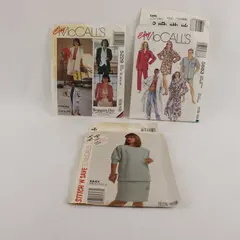 Lot of 3 Sewing Patterns McCall's 5229 5683 Stitch 'n Save 4393