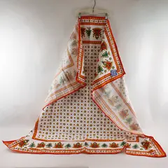 Kolf Austrian Christmas Tablecloth Folk Art Angels Trees New With Tags