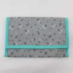 Large Fabric Folding Craft/Jewelry Storage Bag, Greypuff Creations, 7.8"x12" 