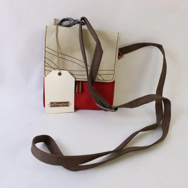 Ellington Leather Sub On The Go Organizer Red Brown NWT