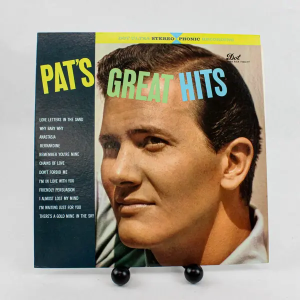 Pat Boone Pat's Great Hits 12" Vinyl LP Dot Records
