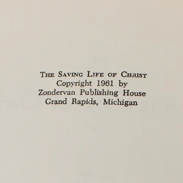 The Saving Life Of Christ By Ian Thomas Hardcover Book 1961