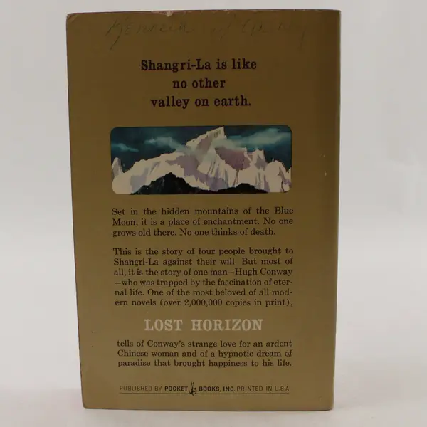Lost Horizon by James Hilton 1965 Paperback Book