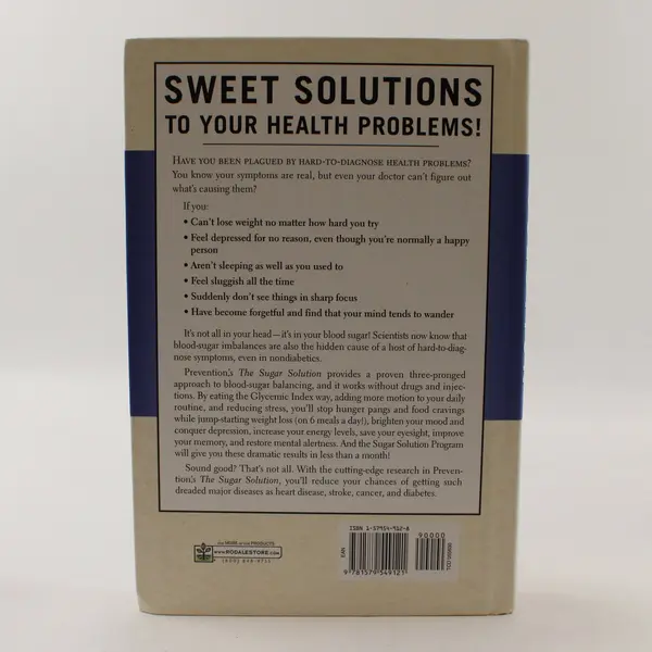 The Sugar Solution by Sari Harrar 2004 Hardcover Book