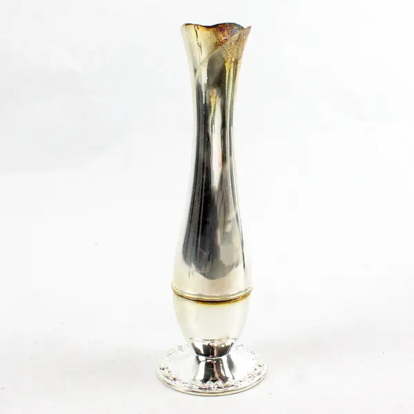 Open Box International Silver Company 7" Silverplated Vase No. 99110398