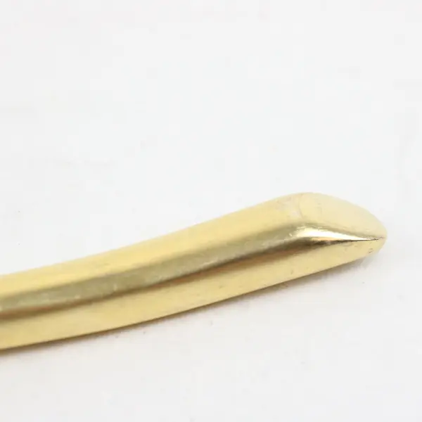 Gold-Plated Stainless Dinner Fork Sleek Rounded Paddle-Style Handle 8" Good