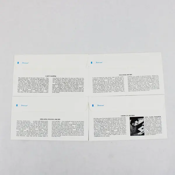 Lot Of 4 Orchids Stamps 1984 SC #2076-79 First Day Covers Fleetwood Cachet
