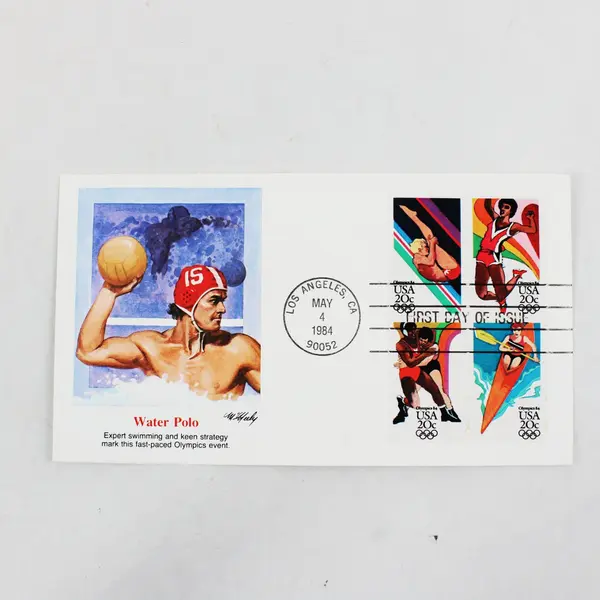 Lot Of 5 Olympics 84 Stamps 1984 SC #2082-85 First Day Covers Fleetwood Cachet