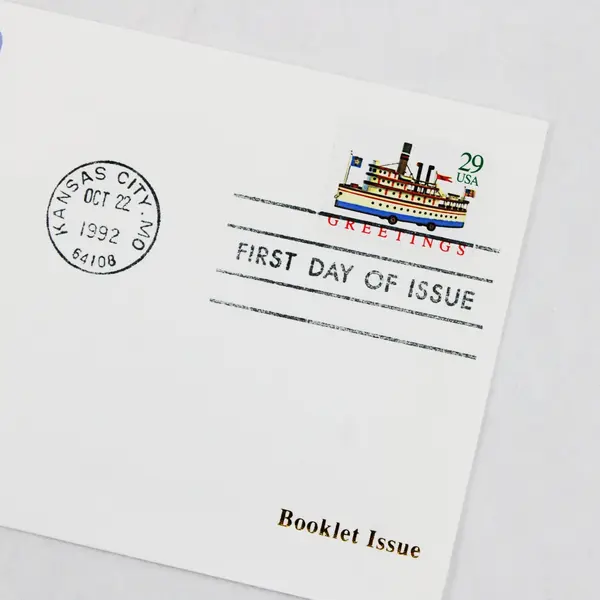 Set Of 5 Christmas Stamps 1992 Fleetwood First Day Covers Booklet Issue