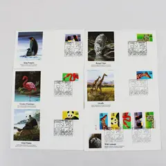 Set Of 6 Wild Animals Stamps SC #2705-09 1992 Fleetwood First Day Covers