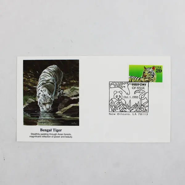 Set Of 6 Wild Animals Stamps SC #2705-09 1992 Fleetwood First Day Covers