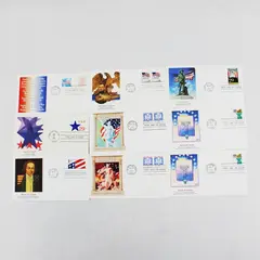 Lot Of 9 US History Stamp 1991 Fleetwood First Day Covers