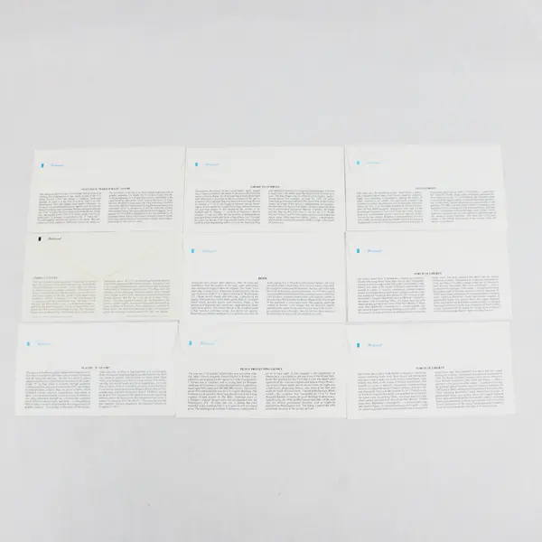 Lot Of 9 US History Stamp 1991 Fleetwood First Day Covers
