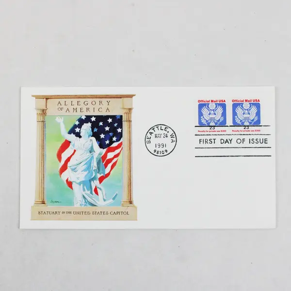 Lot Of 9 US History Stamp 1991 Fleetwood First Day Covers