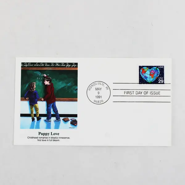 Fleetwood Lot of 5 Love First Day Covers Mixed Designs 1991 Issue