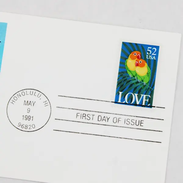 Fleetwood Lot of 5 Love First Day Covers Mixed Designs 1991 Issue