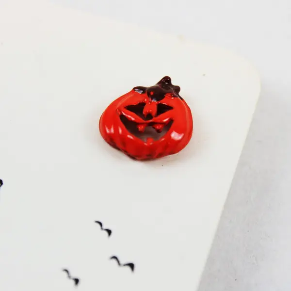 Set of 5 Vintage Enamel Halloween Lapel Pins