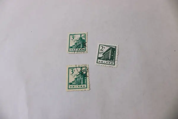 Lot Of 7 PRC China 1954 Monuments 1/1.5/2/3/4/8 Fen Stamps Mint Hinged CTO 