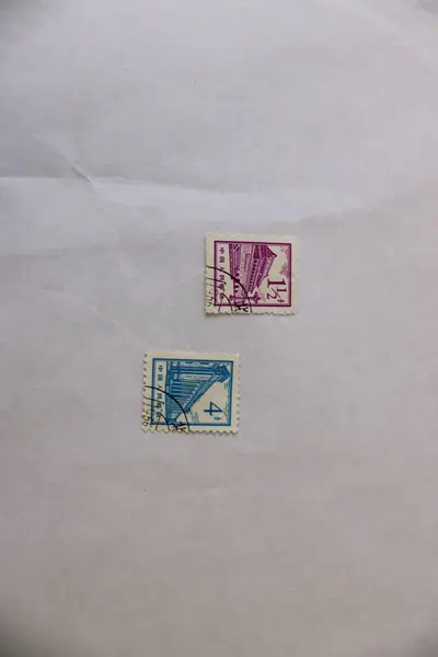 Lot Of 7 PRC China 1954 Monuments 1/1.5/2/3/4/8 Fen Stamps Mint Hinged CTO 