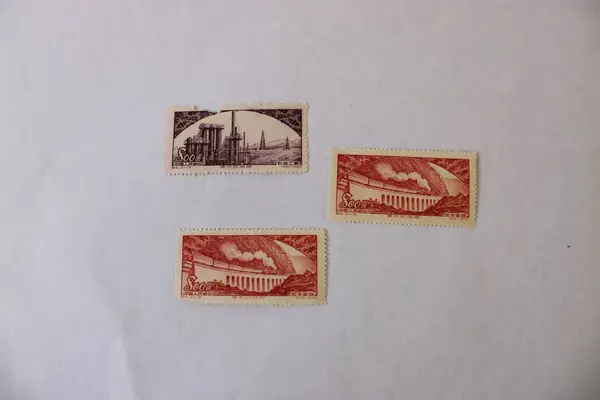 Lot Of 5 PRC China Glorious Motherland Stamps 1952 Mint Lightly Hinged