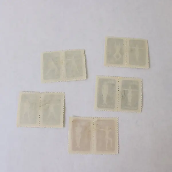 Lot Of 10 PRC China 1952 Gymnastics Stamps Used