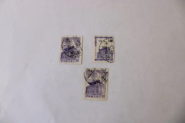 Lot Of 5 ROC China Chu Kwang Tower Stamps Used