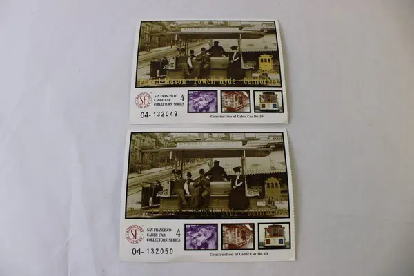 Set Of 2 San Francisco Cable Car Collectors Series 4 Postcards