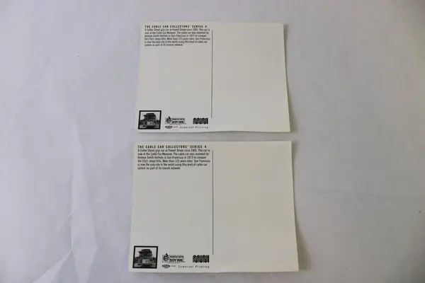 Set Of 2 San Francisco Cable Car Collectors Series 4 Postcards