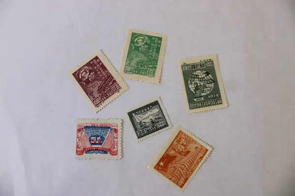 Lot of 6 PRC China 1949 Commemorative Stamps MLH Possible Reprints